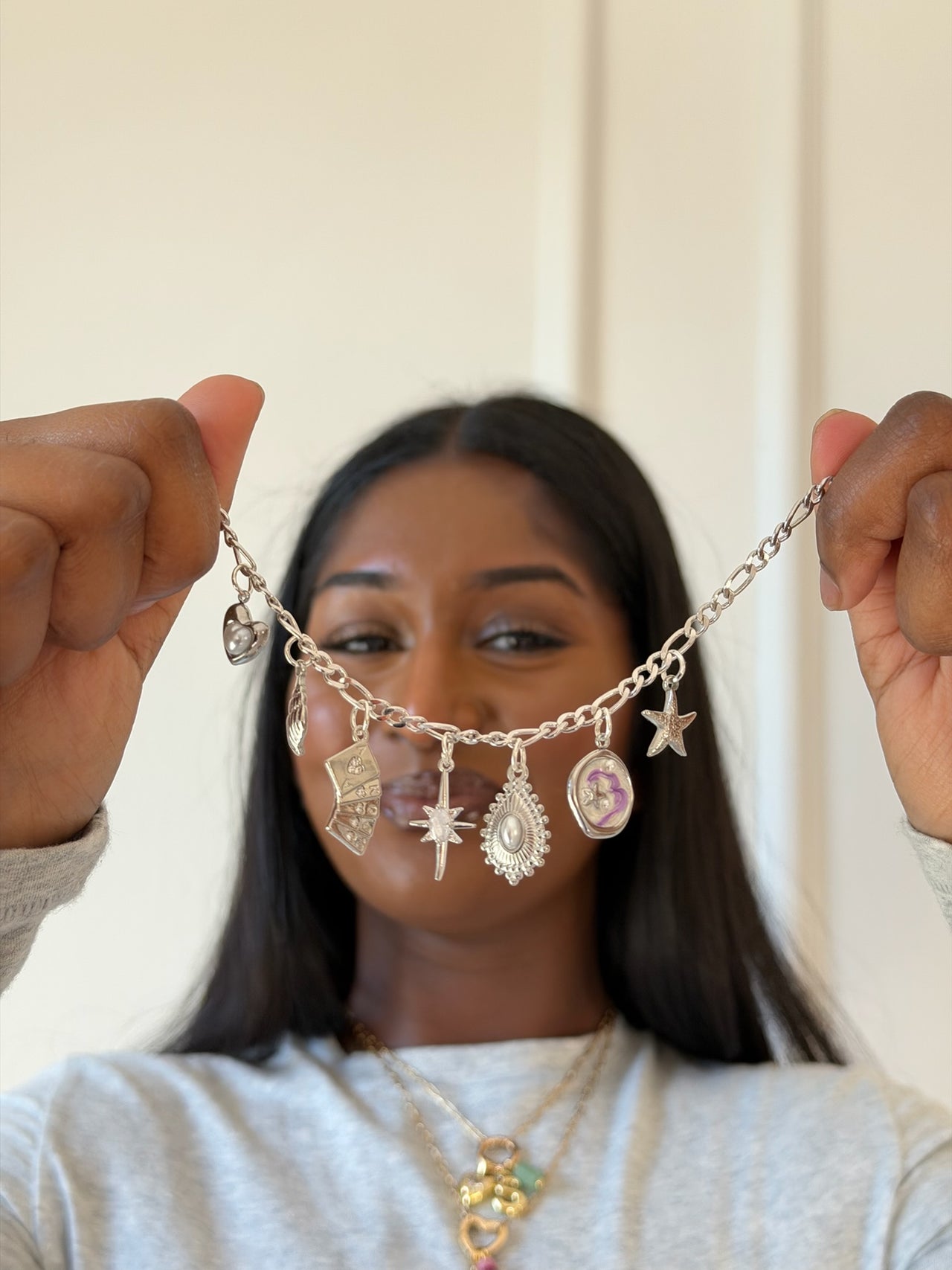 Freshwater Pearl Charm Necklace