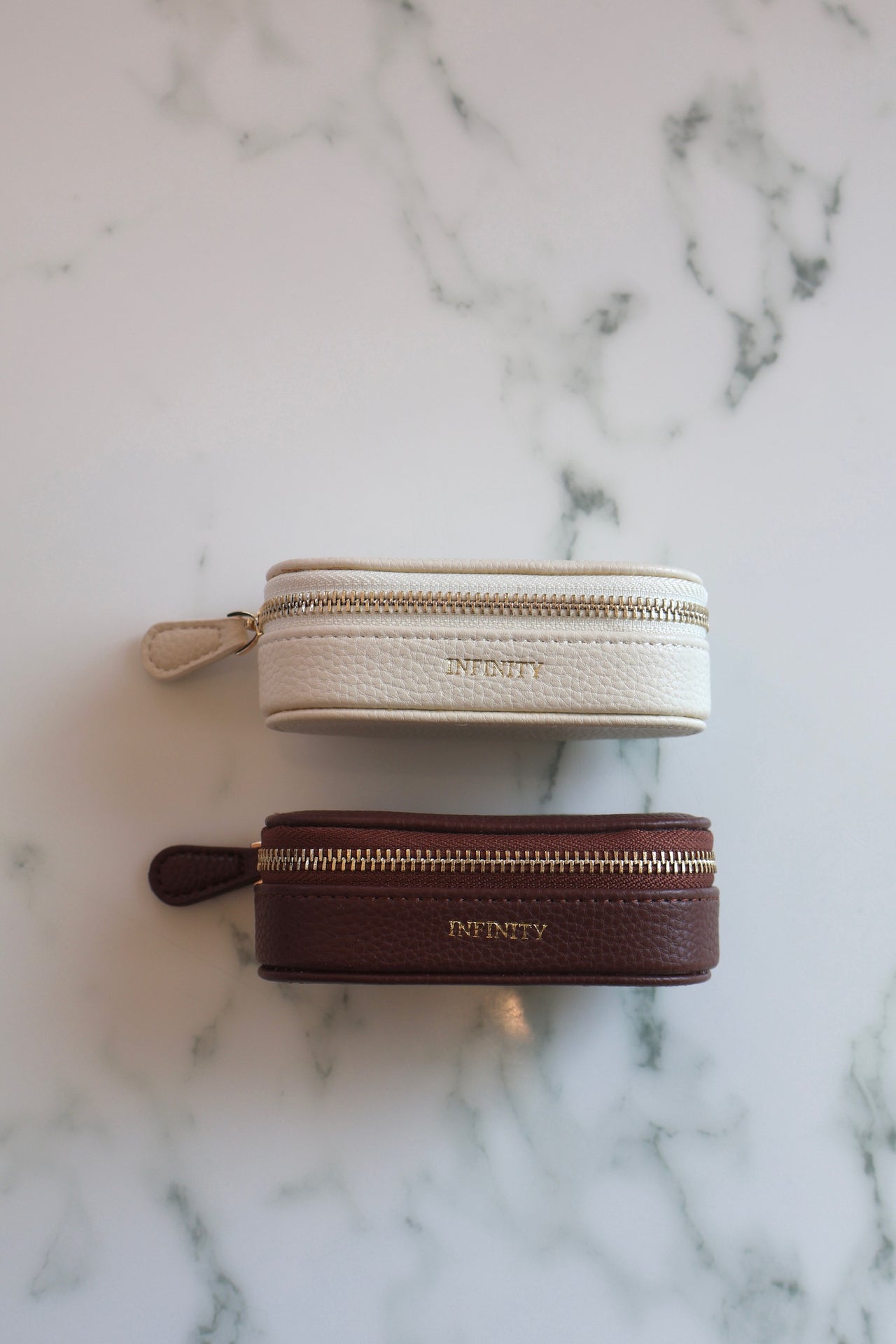 Leather Mini Oval Jewellery Box