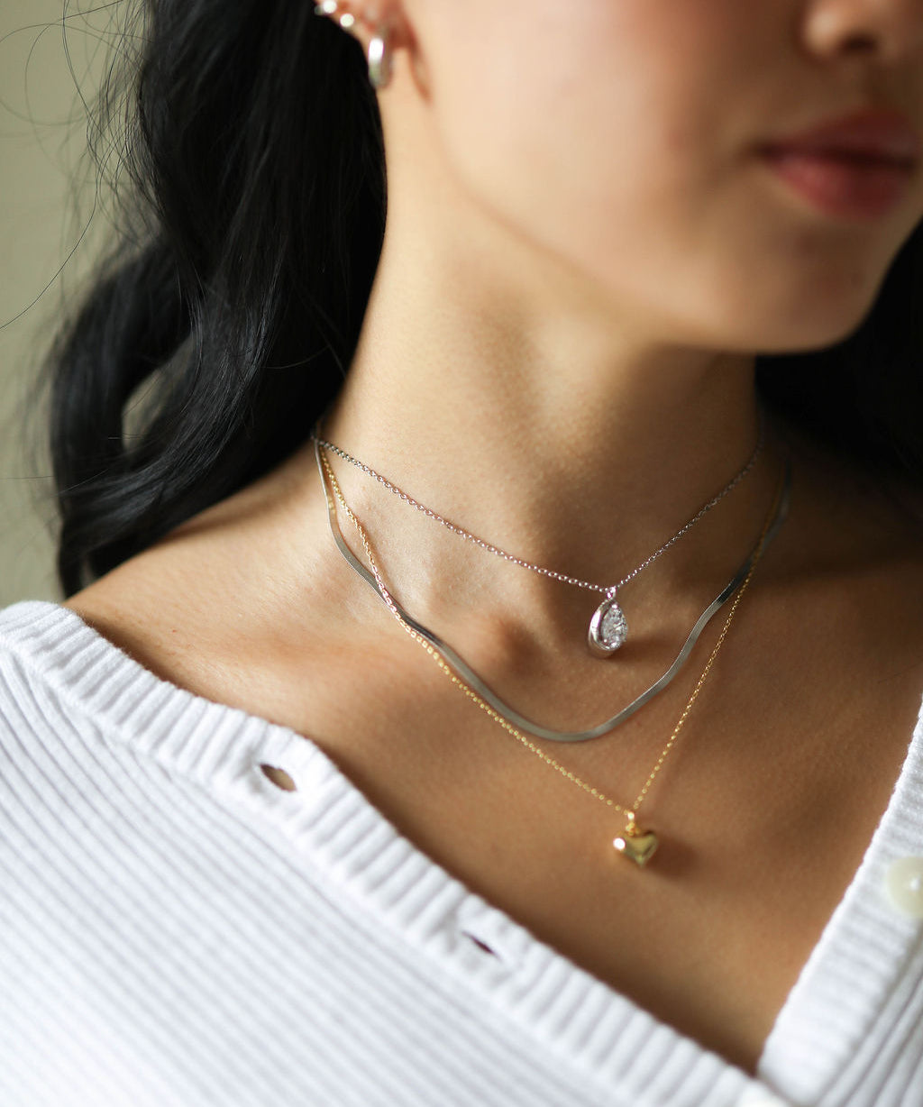 Diamond Teardrop Necklace