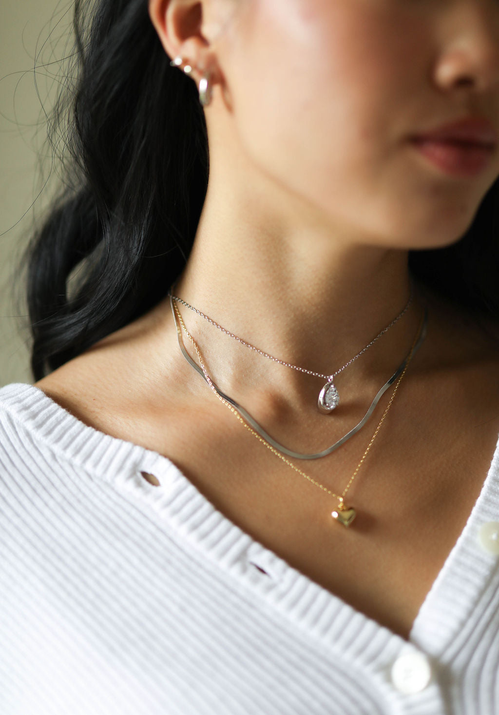 Diamond Teardrop Necklace