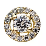 Diamond Gem Cut 14K
