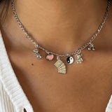 Silver Fever Charm Necklace