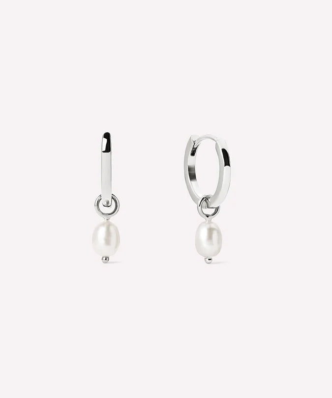 Pearl Drop hoops