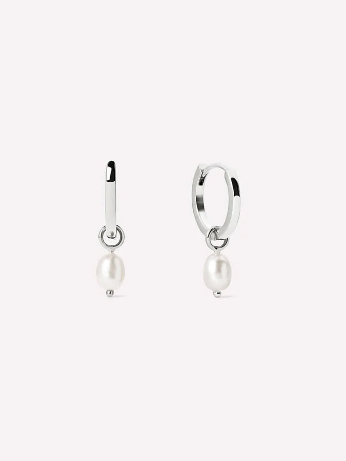 Pearl Drop hoops