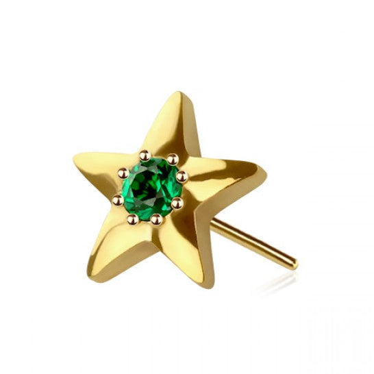 Emerald Star Threadless 316L
