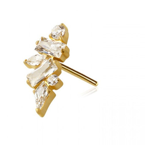 Marquise Arch Threadless Titanium