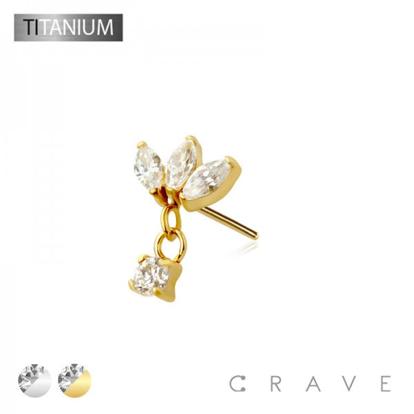 Lotus Dangle Titanium