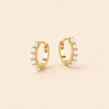 Petite Pearl Hoops
