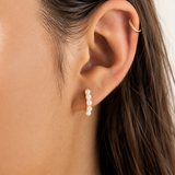 Petite Pearl Hoops