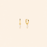 Pearl Drop hoops