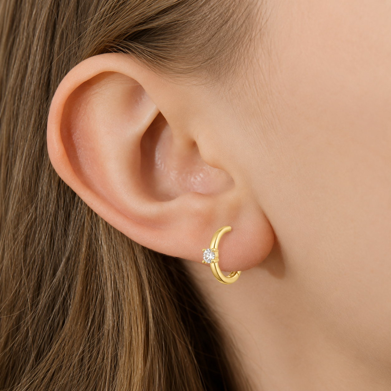 Diamond Ring Hoops