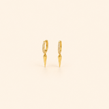 Dagger Studded Hoops