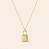 Petite Engraved Locket 18K Gold