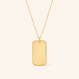C Diamond Tag Pendant