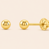 18k Classic Ball Earrings