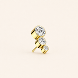 Stacked Diamond Stud