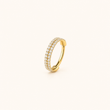 Double Paved Diamond hoop