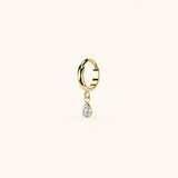 Huggie Teardrop Dangle