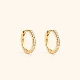 Dainty Snug Studded Hoops