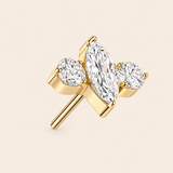 Double Studded Flat Gem