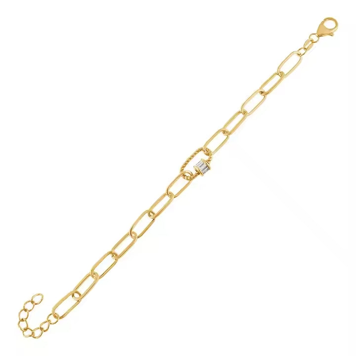 Paperclip Link Bracelet