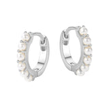 Petite Pearl Hoops
