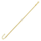 Baguette Cuban Chain Bracelet