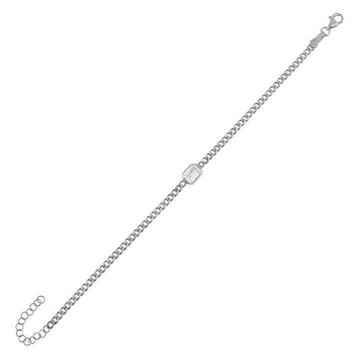 Baguette Cuban Chain Bracelet