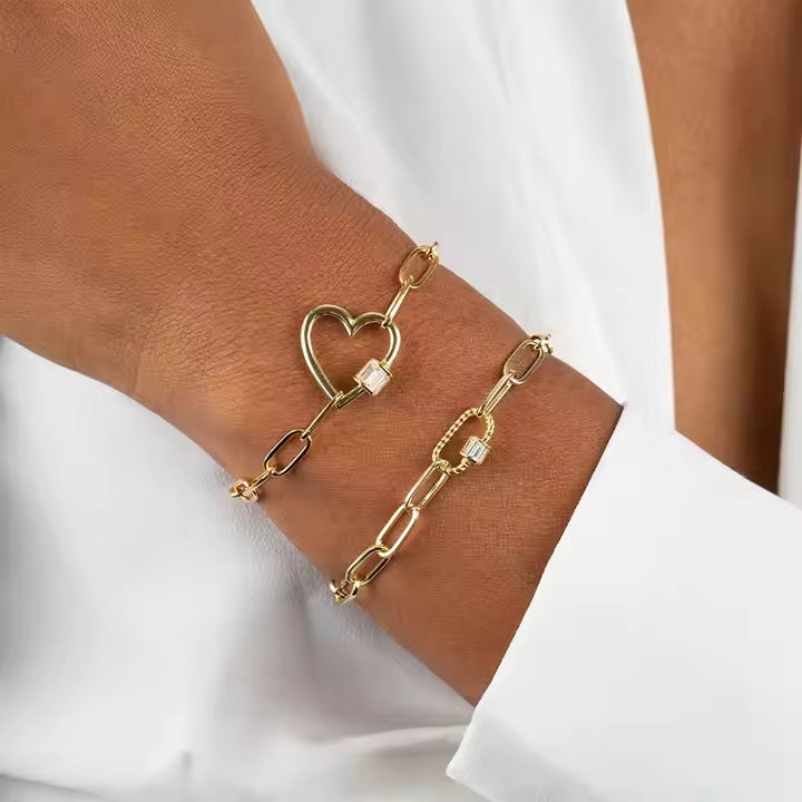 Paperclip Link Bracelet