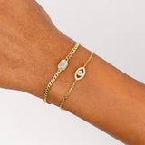 Baguette Cuban Chain Bracelet