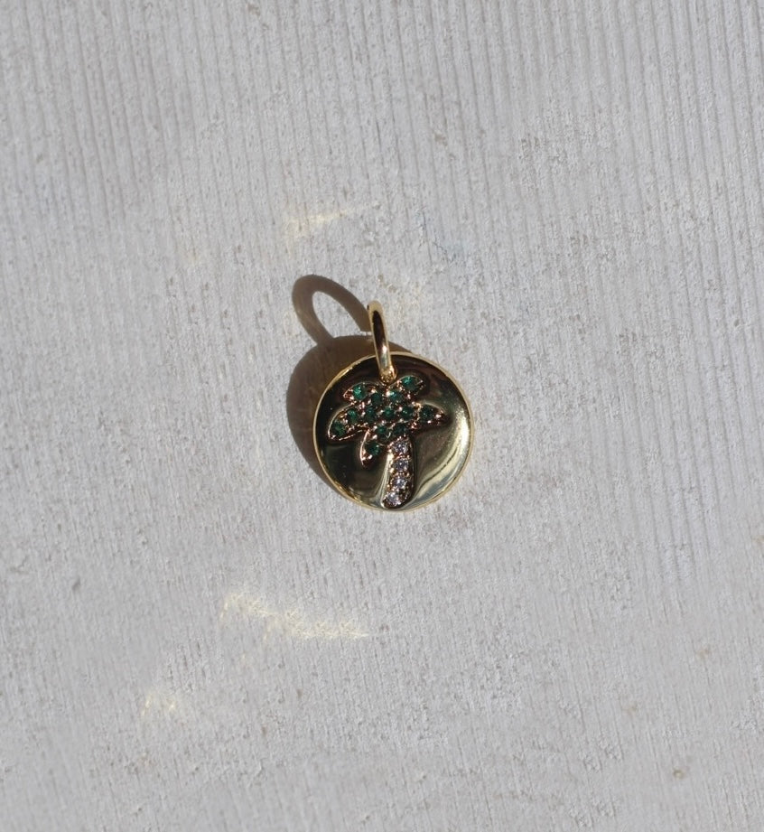 Palm tree charm