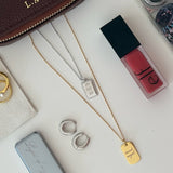 C Diamond Tag Pendant