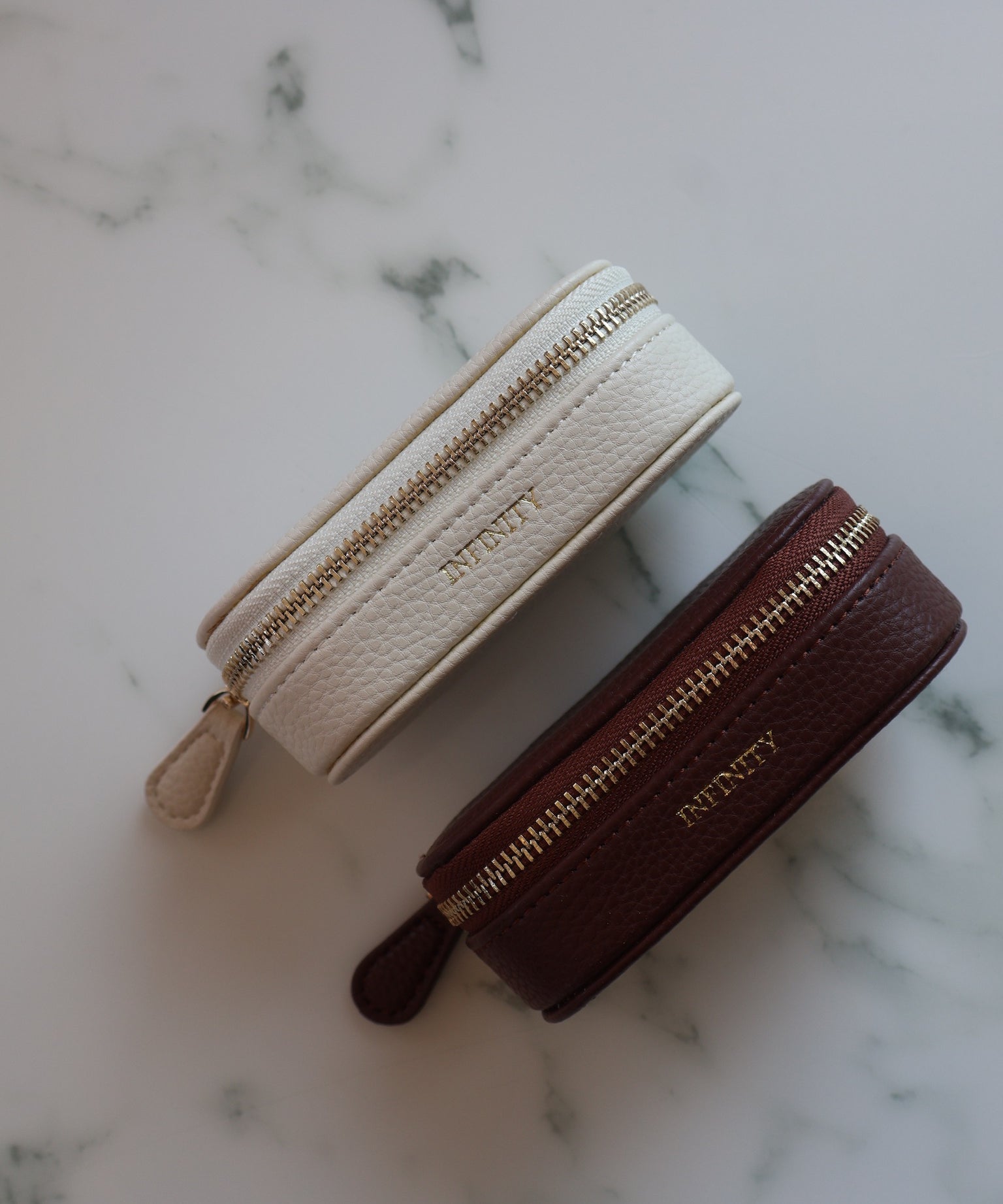Leather Mini Oval Jewellery Box