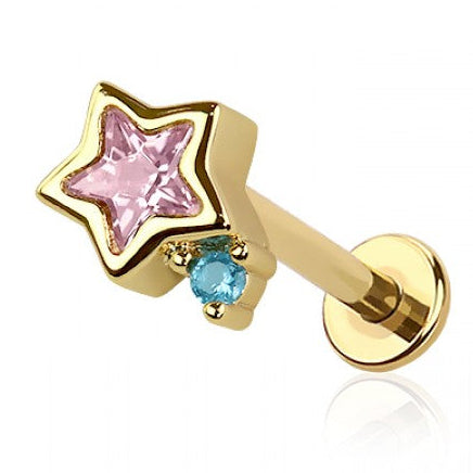 twinkle star threadless 316L