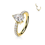 Marque Diamond Paved Hoop