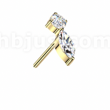 Elongated Bezel 14K