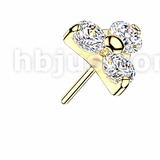 Triple Petal 14K