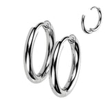 Solid Thin Huggie Hoops