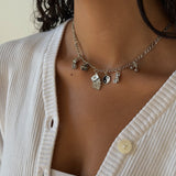 Silver Fever Charm Necklace