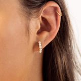 Petite Pearl Hoops