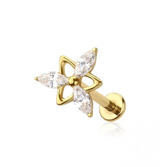 Marquise Flower Titanium