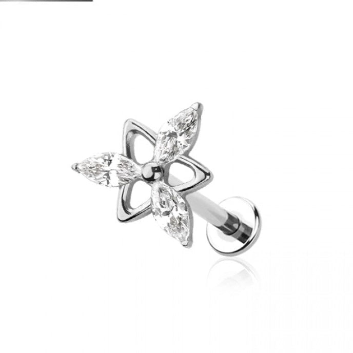 Marquise Flower Titanium