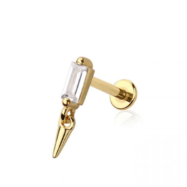 Cone Spike Dangle Threadless 316L