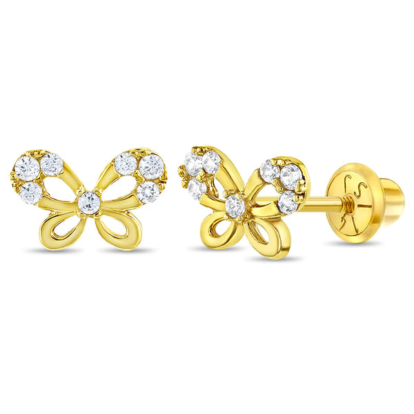 14K Butterfly Earrings