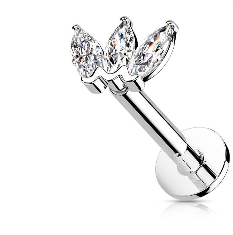 Triple Marquise 14k