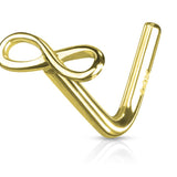 Infinity L-Shape Nose Stud