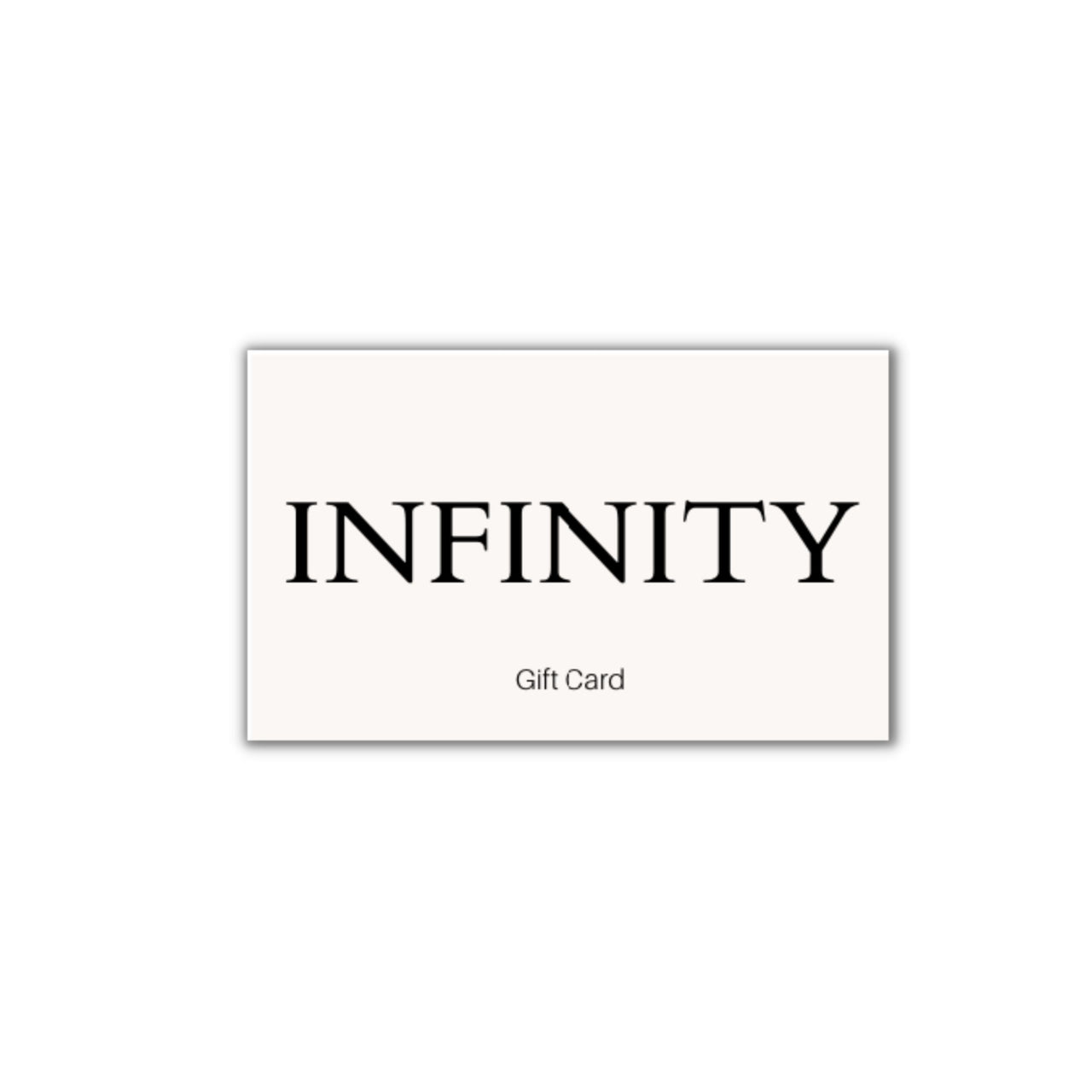 Infinity gift card