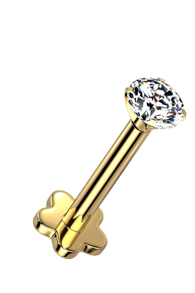 Gold Diamond Stud