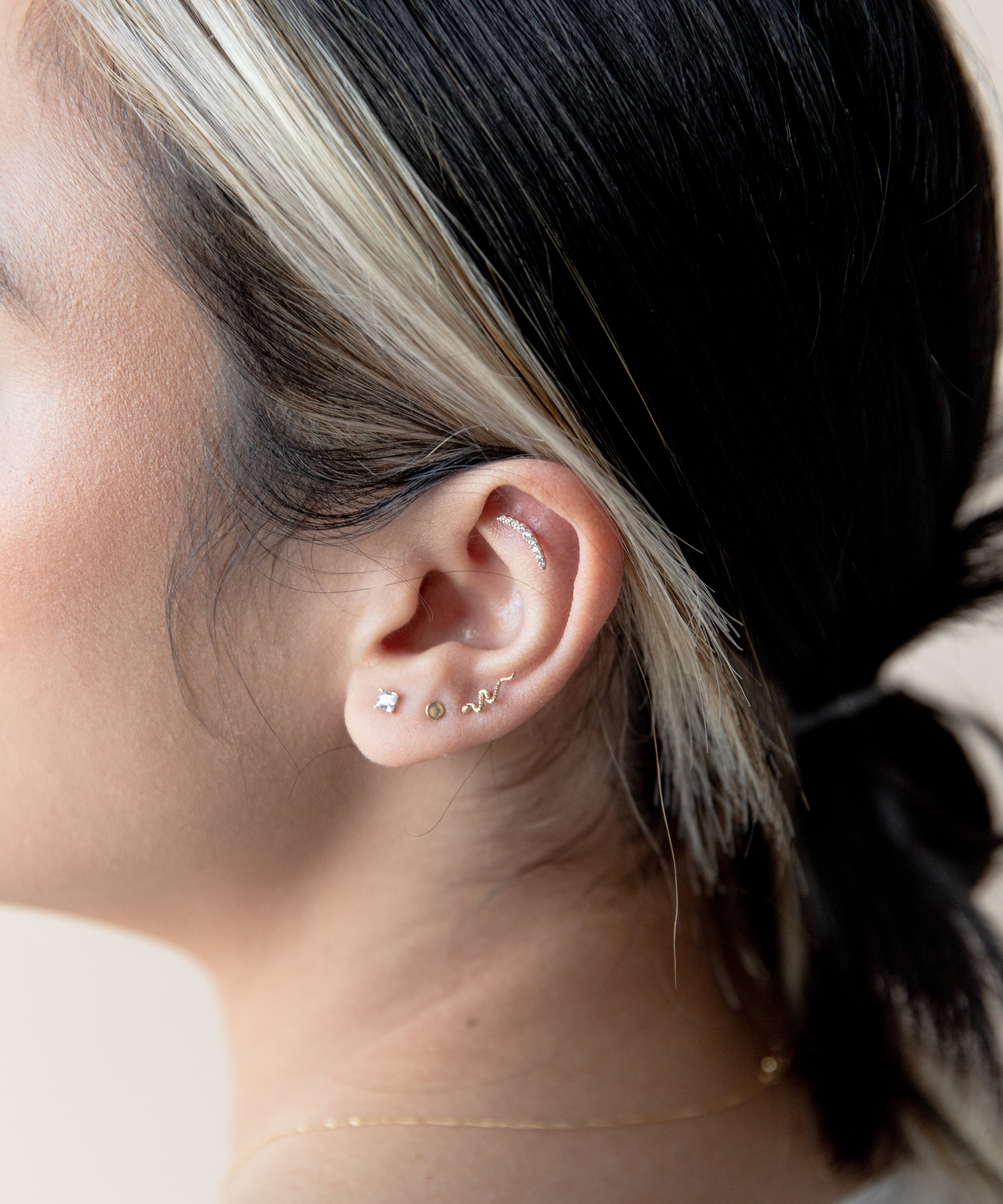Diamond Spiral 14k