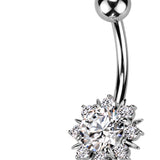 Sunburst Gem Belly Ring